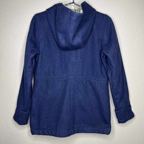 Burton Women's Blue Wool Blend Full Zip Long Sleeve Hooded Jacket Size S - Picture 8 of 9